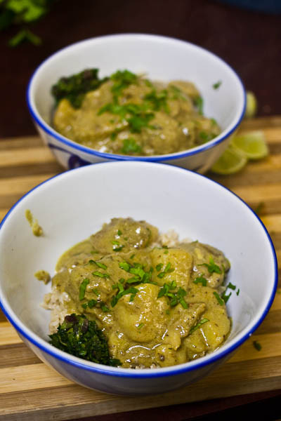 Ginger & Coconut Milk Goat Curry